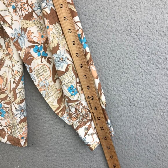 Vintage 1960s Women's LADY ARROW Floral Print Shirt size M - Picture 7 of 8